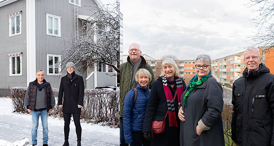 Bild på Brf Masten i Umeå och Brf Masthugget i Göteborg