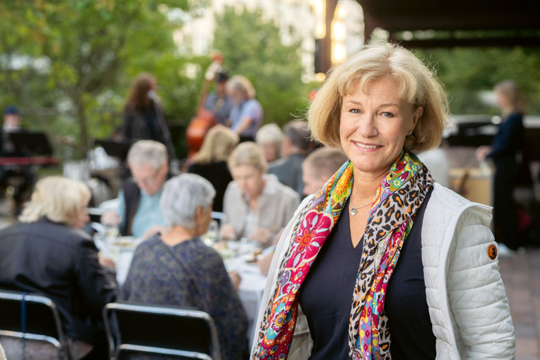 Eva Lindström, ordförande i Brf Hemmet 18 på Kungsholmen i Stockholm. Foto: Magnus Glans