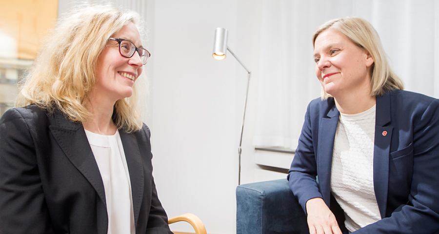 Bild Ulrika Blomqvist och Magdalena Andersson