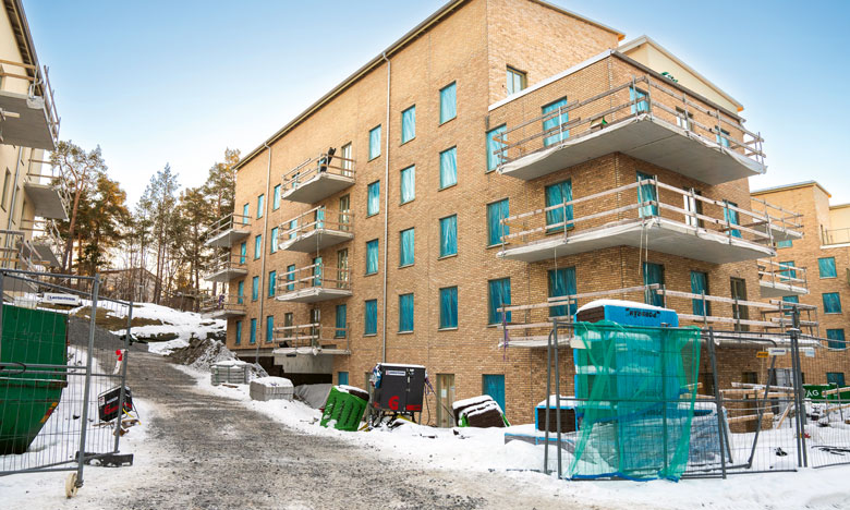 58 procent färre lägenheter byggdes under 2023. Foto: Magnus Glans